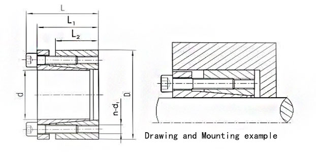 Z3 Locking element Drawing and Mouting examle