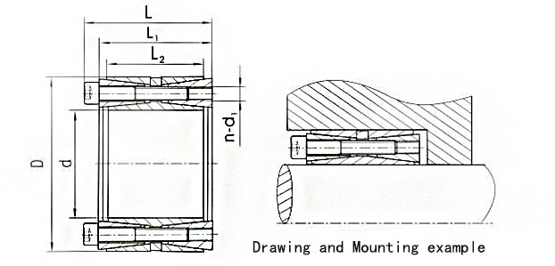 Z5 Locking element Drawing and Mouting examle
